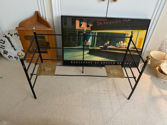 Small Vintage Metal Bench