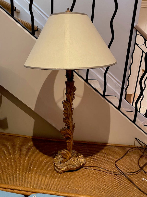 Gold Leaf Table Lamp