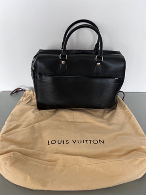 Louis Vuitton Black Epi Leather Sac de Ville Bourget