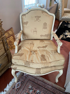 Furniture Print Bergere Chair