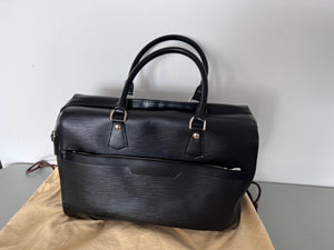 Louis Vuitton Black Epi Leather Sac de Ville Bourget