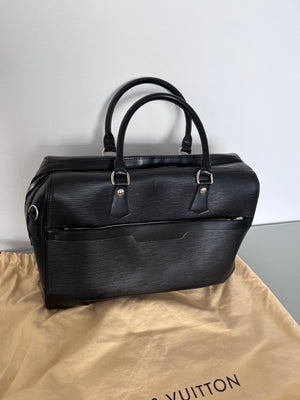Louis Vuitton Black Epi Leather Sac de Ville Bourget