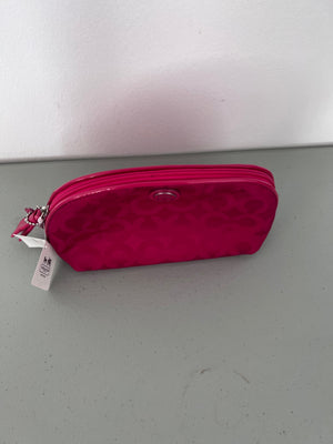 Coach Pink Twill Cosmetic Bag