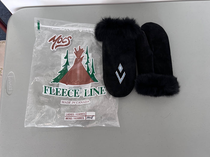 Mocs Fleece Line Mittens- Men's Medium