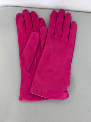 Lands' End Pink Leather Gloves- Women's Size XL