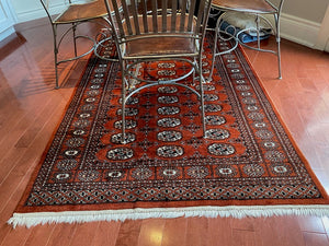 Kiran Carpets International 100% Wool Rug- 6.3ft x 4.1ft