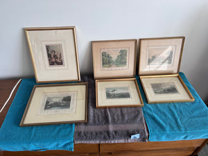 6 Antique Prints Lot