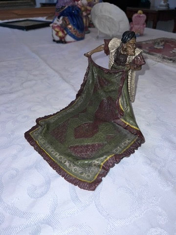 Franz Xaver Bergman AUSTRIAN COLD-PAINTED ORIENTALIST BRONZE OF CARPET SELLER