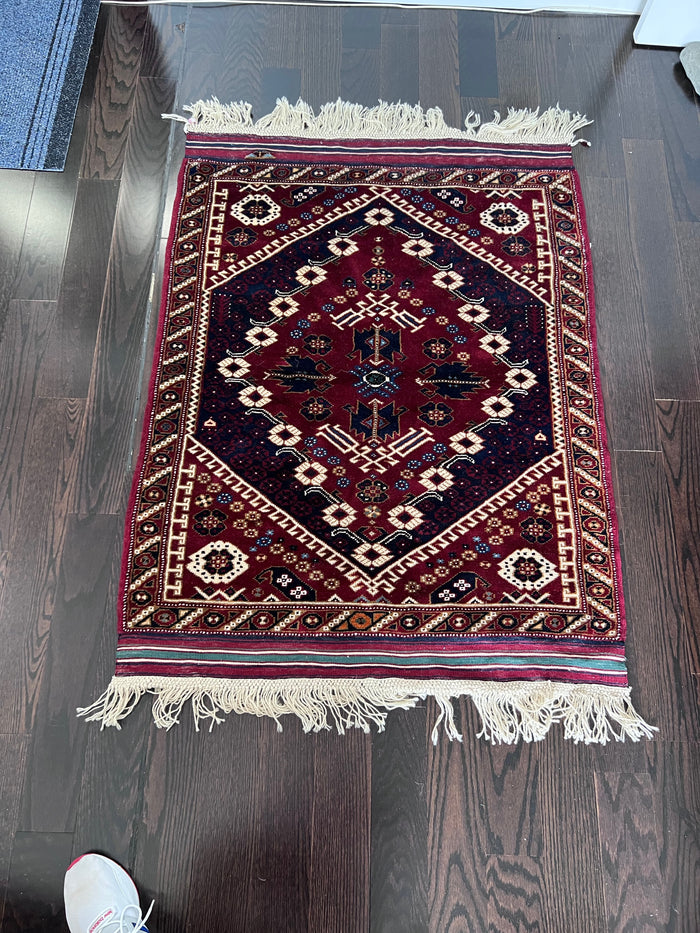 Area Rug -  Cotton on cotton, hand-knotted & hand-woven rug  from Turkey