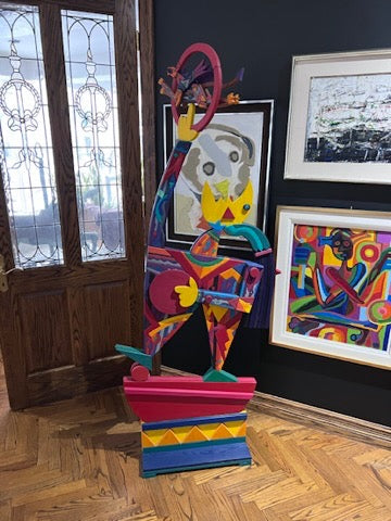 Werner Arnold Wood Sculpture titled "Le Dompteur"