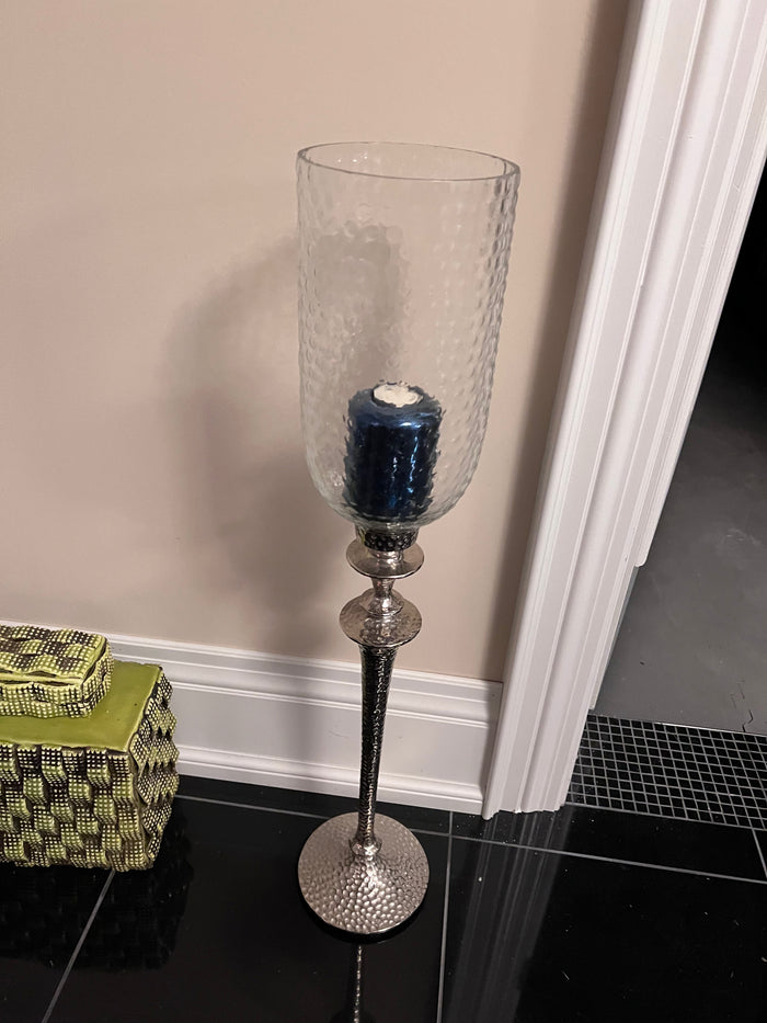 Glass Candle Holder on Stand