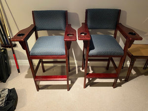 2 'Billiard Bar Stools'- Player's Chairs