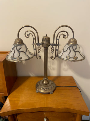 Double Shade Metal Table Lamp