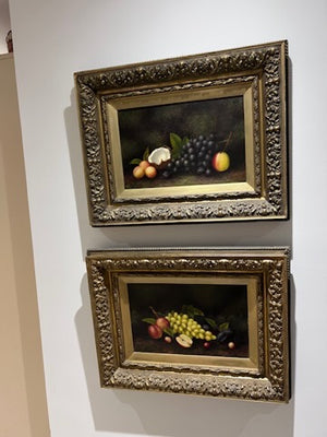 Carl Werner Pair of Still Life Fruit Paintings
