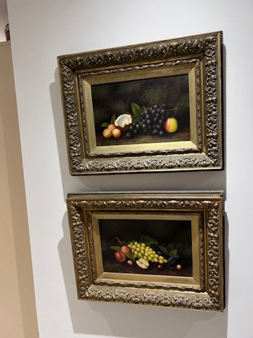 Carl Werner Pair of Still Life Fruit Paintings