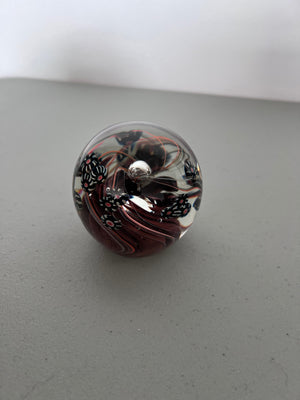 Nancy Freeman Signed Art Glass Paperweight