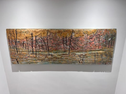 Ale Groen Painting/Carving on Wood Board- "Releaf"