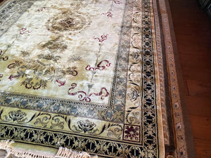 Beluchi Superior Quality Rugs, Man Made Silk, 100% Viscose Rug 7.8ftx11ft