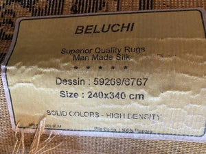 Beluchi Superior Quality Rugs, Man Made Silk, 100% Viscose Rug 7.8ftx11ft