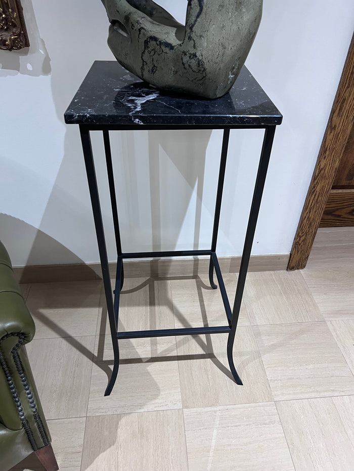 Marble Top, Cast Iron Base Pedestal Stand # 2