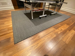 Black & White Patterned Area Rug