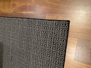 Black & White Patterned Area Rug