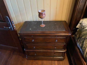 2 Bernhardt 'Stone Top Inlay' Nightstands