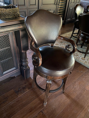 2 Bernhardt "James Island" Leather Barstools (*price is PER item)