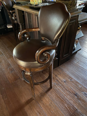 2 Bernhardt "James Island" Leather Barstools (*price is PER item)