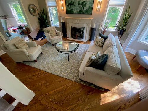 "Capel Rugs"- Kevin O'Brien Collection 8x11 100% Wool Rug