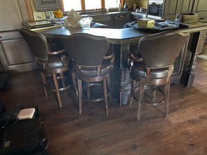 2 Bernhardt "James Island" Leather Barstools (*price is PER item)