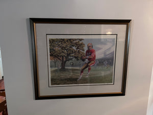 JOE MONTANA 'The Dream Begins'- Signed & Numbered Print by James Lumbers