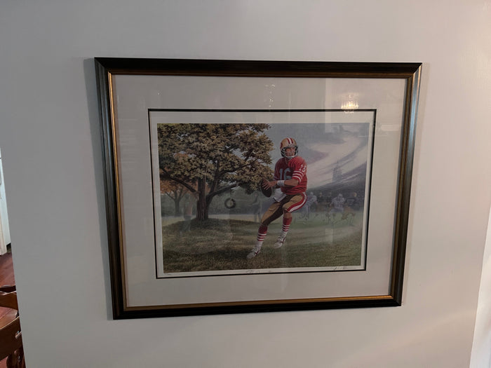 JOE MONTANA 'The Dream Begins'- Signed & Numbered Print by James Lumbers