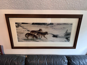 Limited Edition Signed Print- Wolves by Michael Dumas