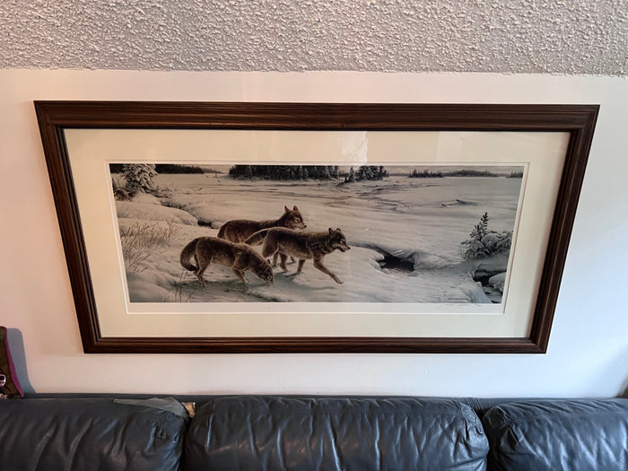 Limited Edition Signed Print- Wolves by Michael Dumas