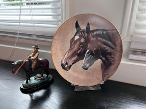 Horse Collector Plate & Figurine Lot