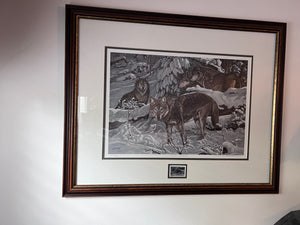 Limited Edition & Signed Print- "Winter Shadows" by M. Visser