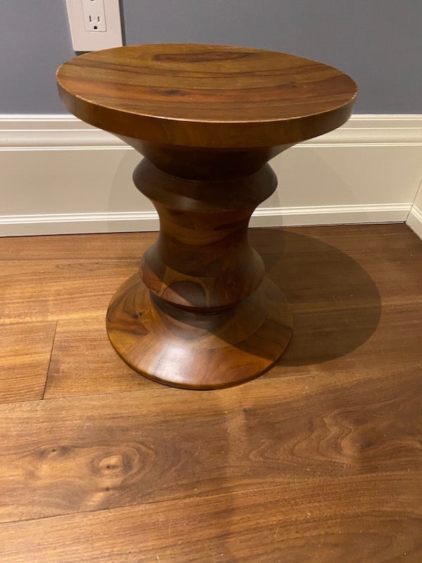 Small Wood Stool/Side Table