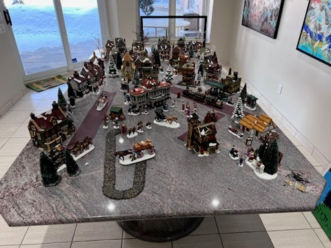 Large Dickens Village Collection Lot