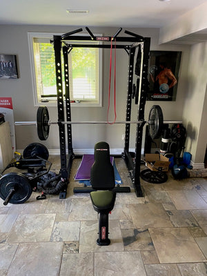 XTREME MONKEY 365 INFINITY POWER RACK + Bench + Bar + Miscellaneous Plates