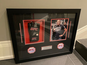 Georges St. Pierre UFC Framed Memorabilia & Signed Glove (COA Attached)