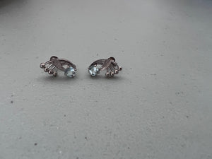 Antique Aquamarine Earrings Circa 1940