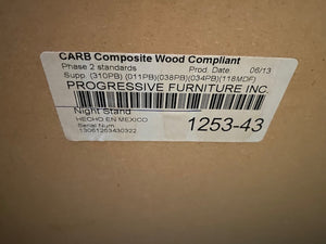 2 "Progressive Furniture" Wood Nightstands