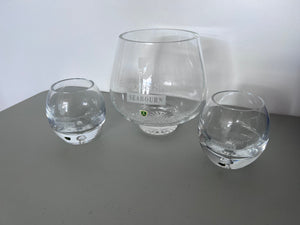 "Seabourn Spirit" Burns Crystal Vase Lot