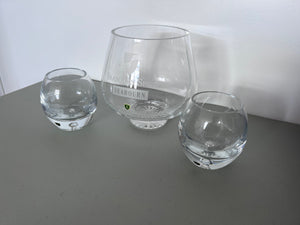 "Seabourn Spirit" Burns Crystal Vase Lot