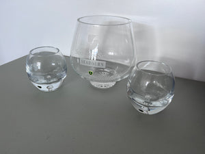 "Seabourn Spirit" Burns Crystal Vase Lot
