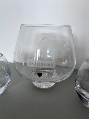 "Seabourn Spirit" Burns Crystal Vase Lot