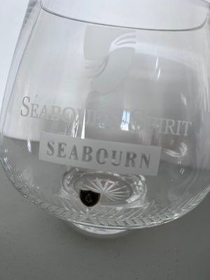 "Seabourn Spirit" Burns Crystal Vase Lot