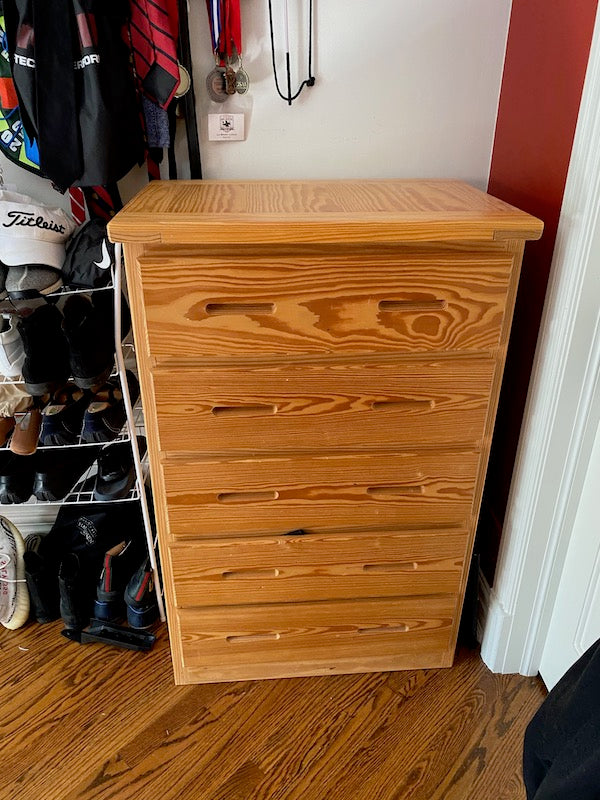 5 Drawer Wood Dresser