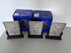 3 Royal Selangor Pewter Plaques Kwan Kung- RARE!